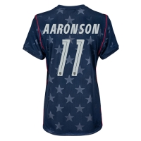 Camiseta Estados Unidos Brenden Aaronson #11 Segunda Equipación Replica Mundial 2026 para mujer mangas cortas
